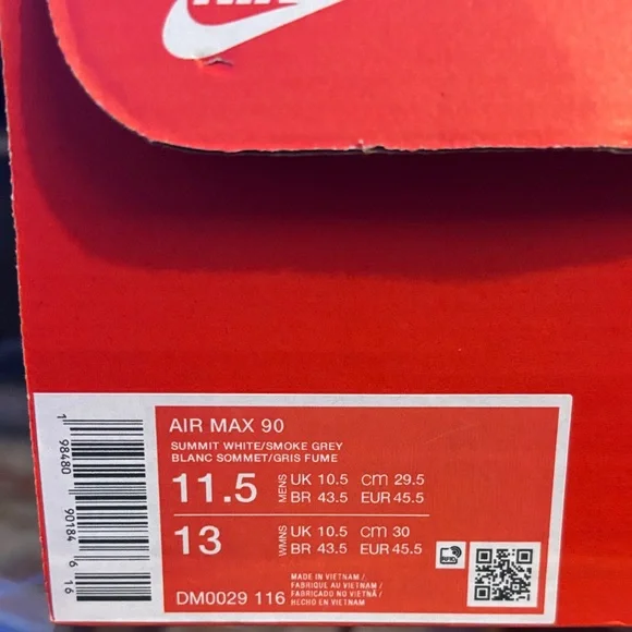 Nike Air Max 90 Sneakers Evergreen Aura DM0029-116 Men’s 11.5 / Women’s 13